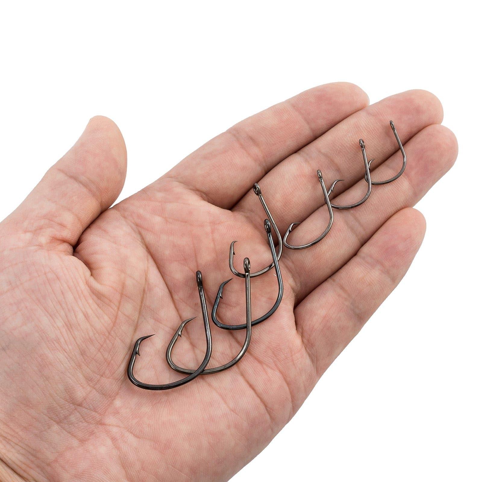 Dr.Fish 100pcs Sea Fishing Circle Hooks #4 to 5/0 - Image 8