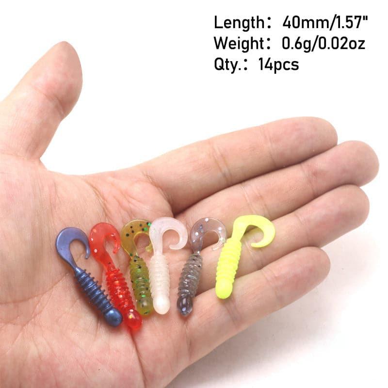 Dr.Fish 14pcs Soft Plastic Grubs 1.57'' - Image 2