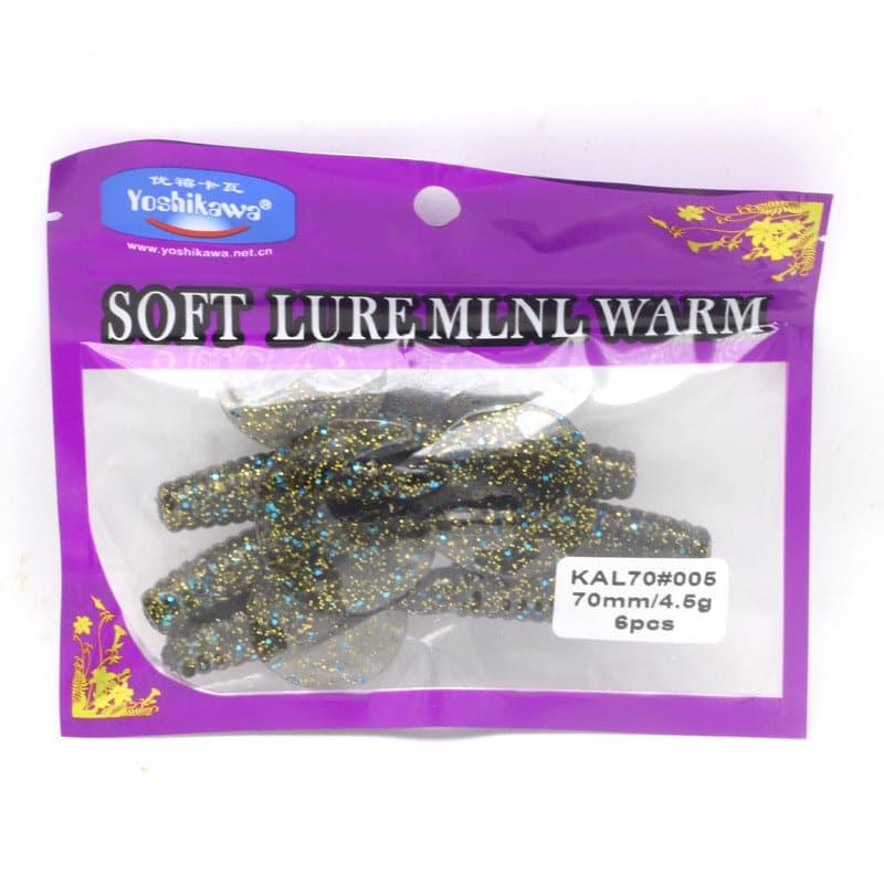 Dr.Fish 6pcs Soft Plastic Grubs 2.75'' - Image 3