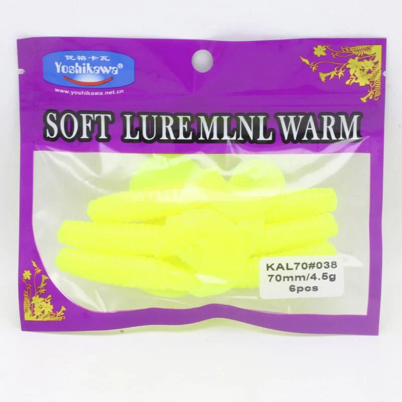 Dr.Fish 6pcs Soft Plastic Grubs 2.75'' - Image 7