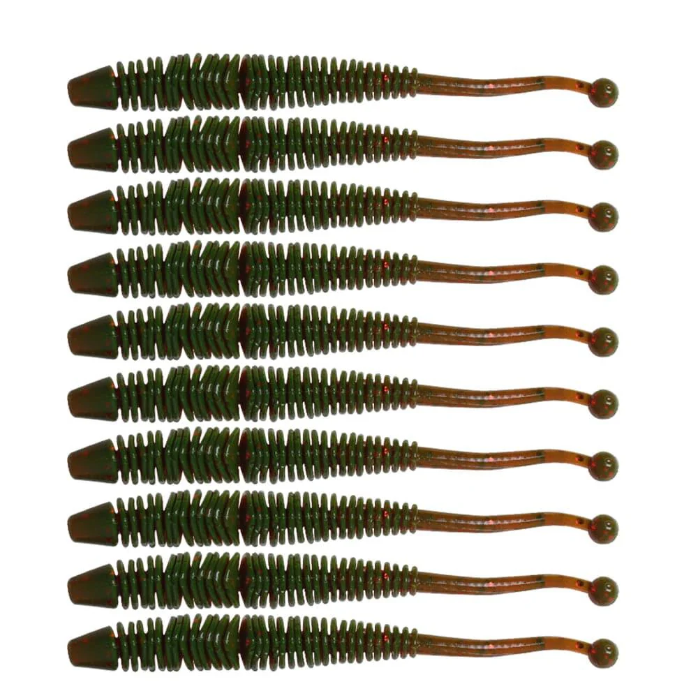 Dr.Fish 10pcs Soft Plastic Sandworms 3.15" - Image 10