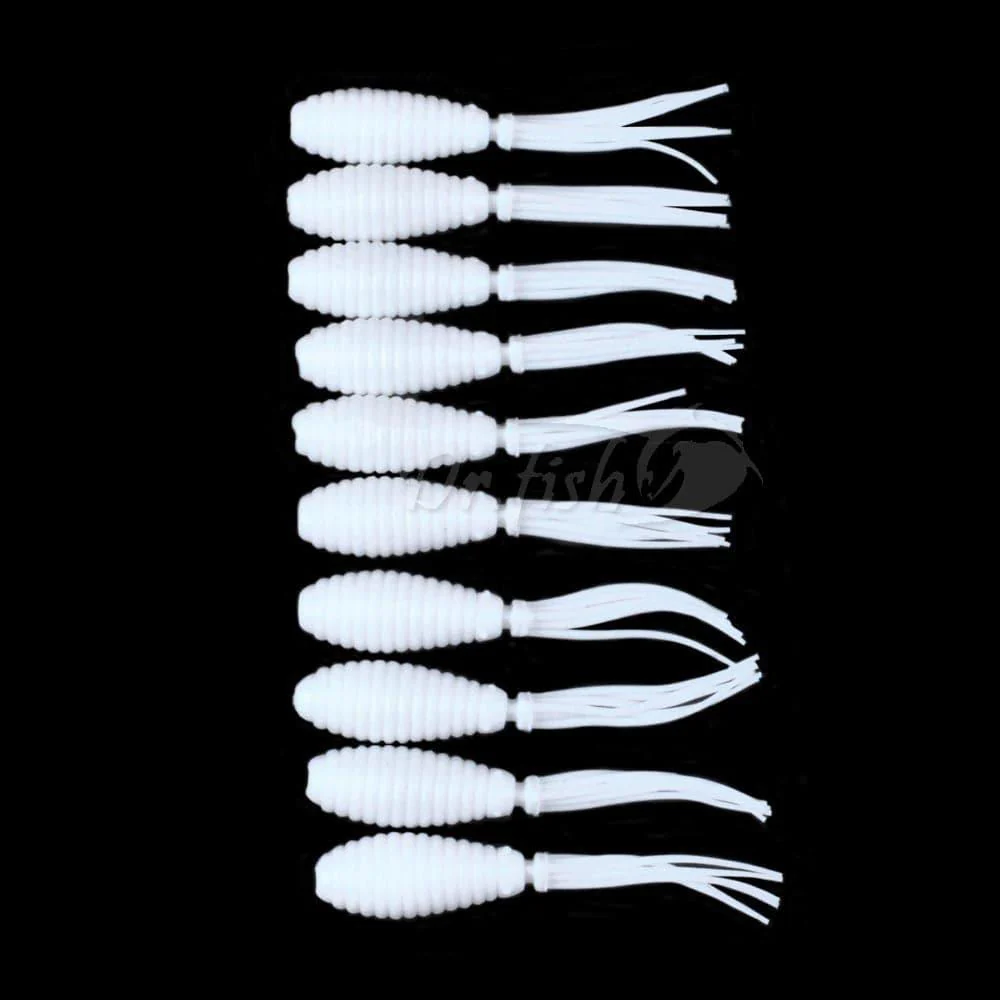 Dr.Fish 10pcs Soft Plastic Tail Worms 2.5'' - Image 10