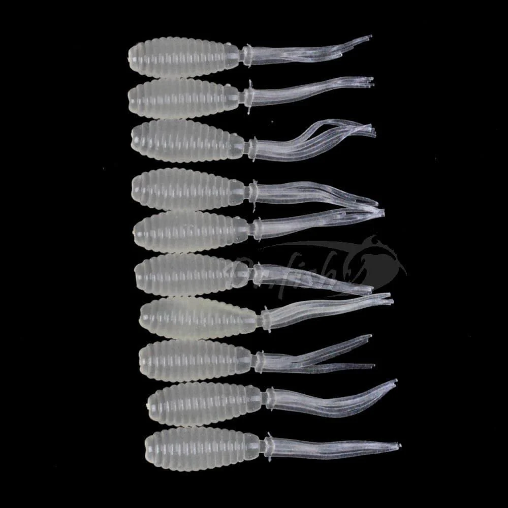 Dr.Fish 10pcs Soft Plastic Tail Worms 2.5'' - Image 11