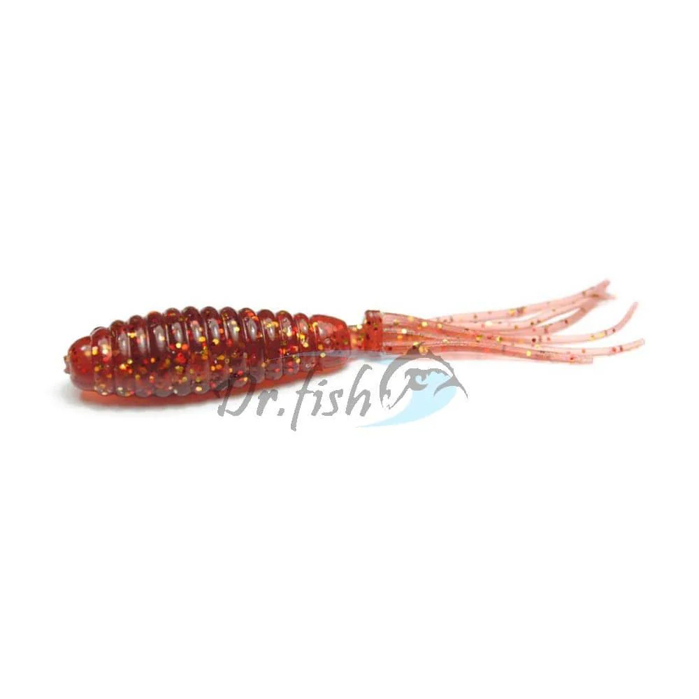 Dr.Fish 10pcs Soft Plastic Tail Worms 2.5'' - Image 3