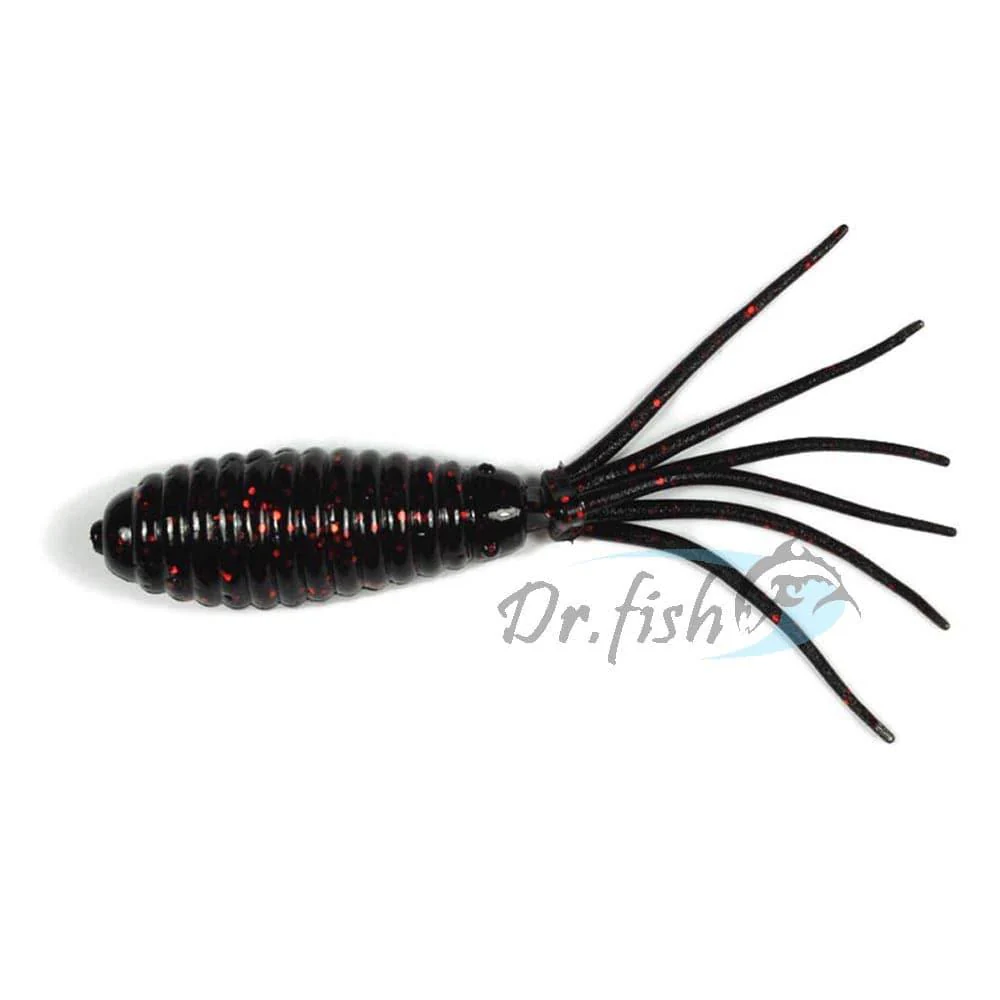 Dr.Fish 10pcs Soft Plastic Tail Worms 2.5'' - Image 7