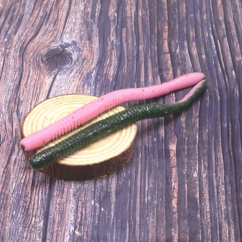 Dr.Fish 10pcs Soft Worms Sinking 4.53'' - Image 12