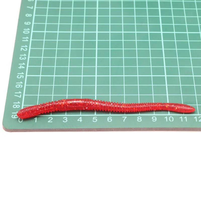 Dr.Fish 10pcs Soft Worms Sinking 4.53'' - Image 2