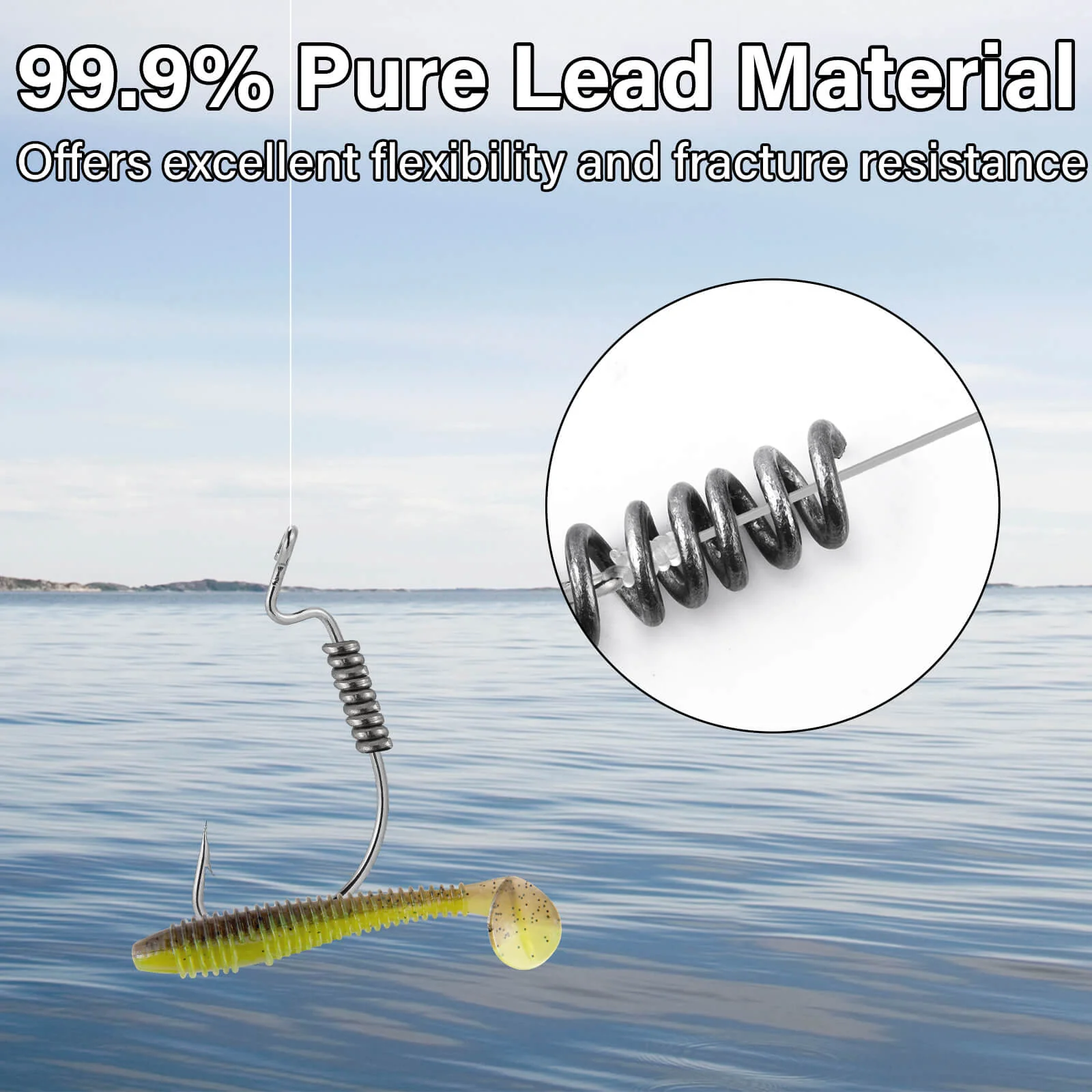 Dr.Fish Solid Core Lead Wire Fishing Line 1/4"-1/8" - Image 4