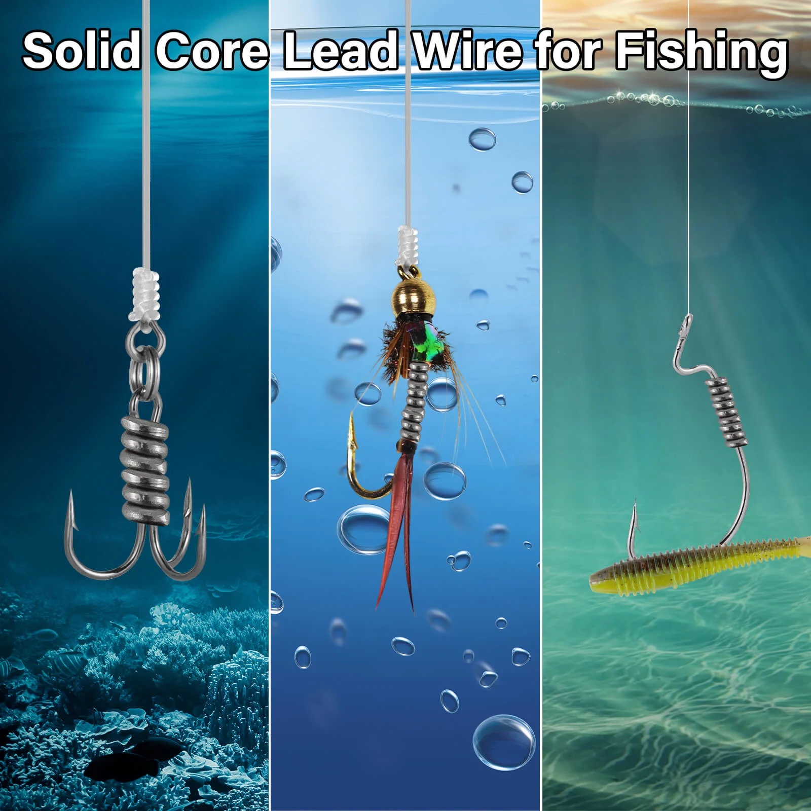Dr.Fish Solid Core Lead Wire Fishing Line 1/4"-1/8" - Image 6
