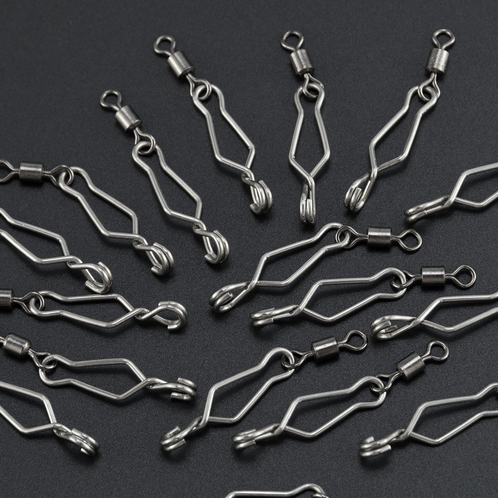 Dr.Fish 20pcs Speed Clip with Rolling Swivel 31-95lb - Image 5
