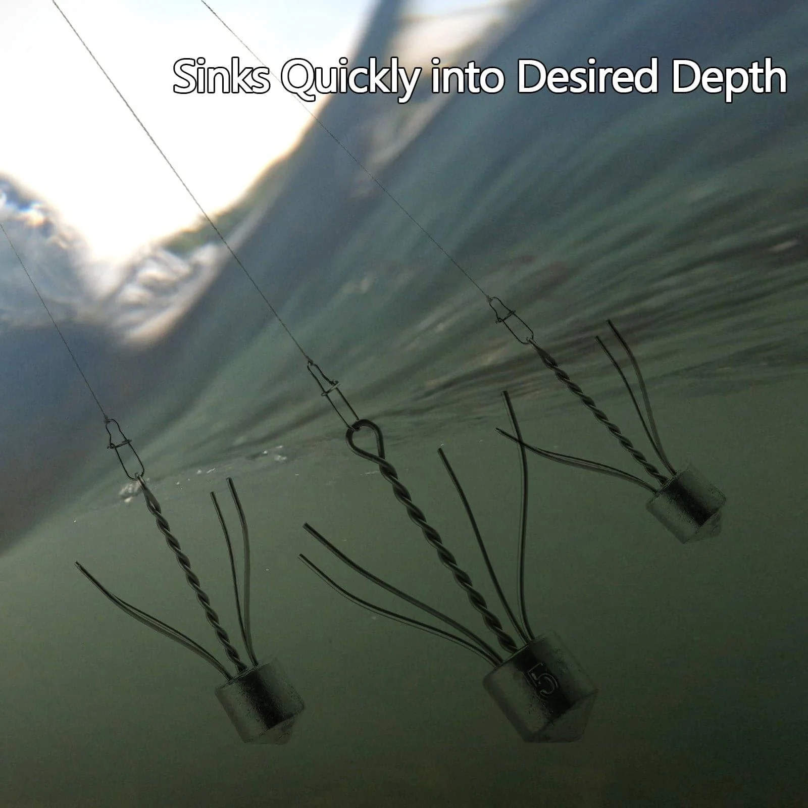 Dr.Fish 5pcs Spider Sinker Weights 1 to 8oz - Image 6