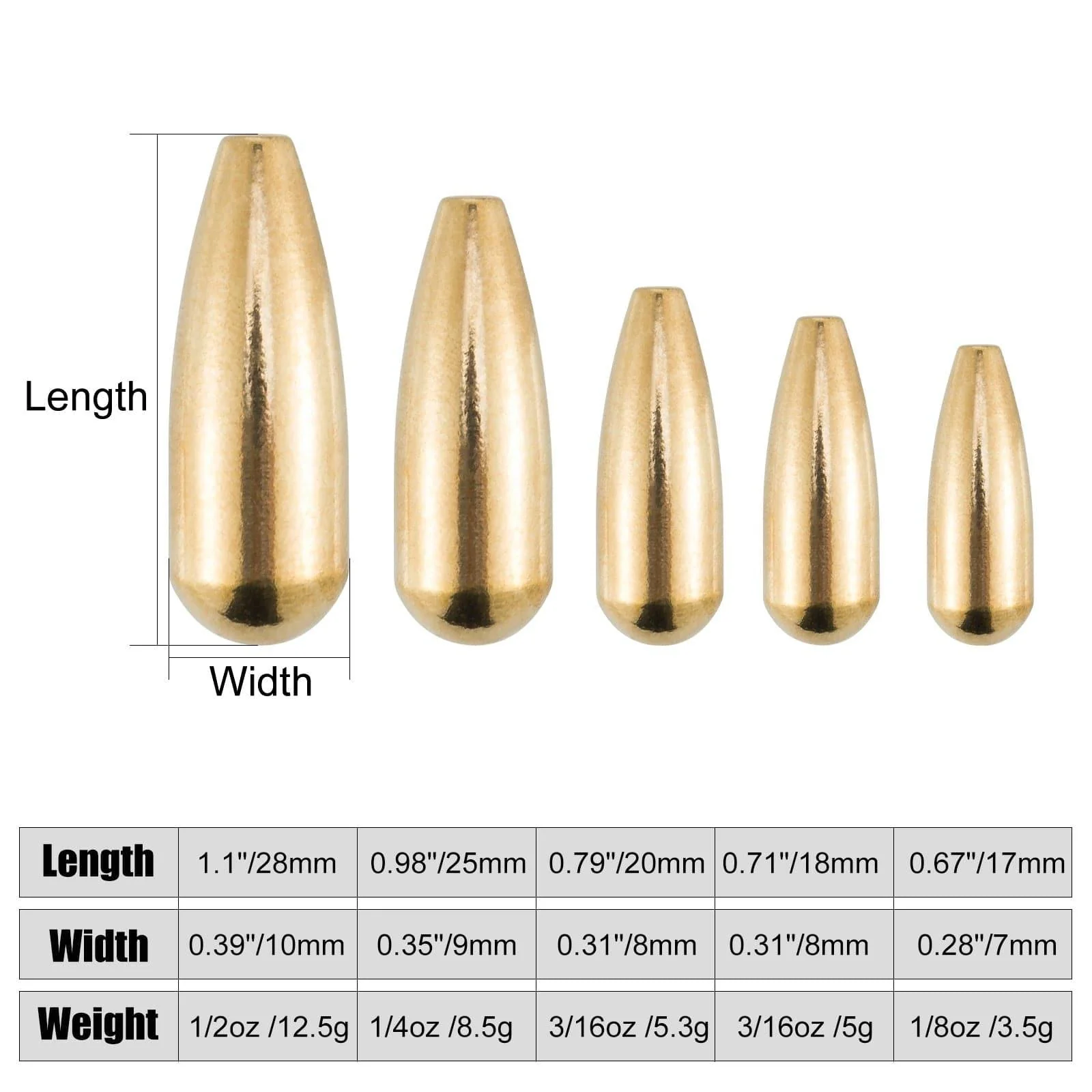 Dr.Fish 20pcs Drop-shaped Spinner Body - Image 5