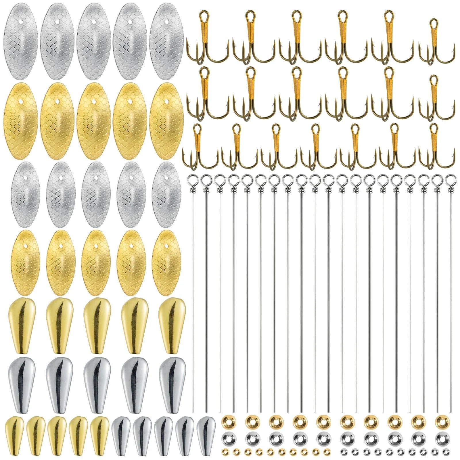 Dr.Fish 120pcs Spinner Making Kit