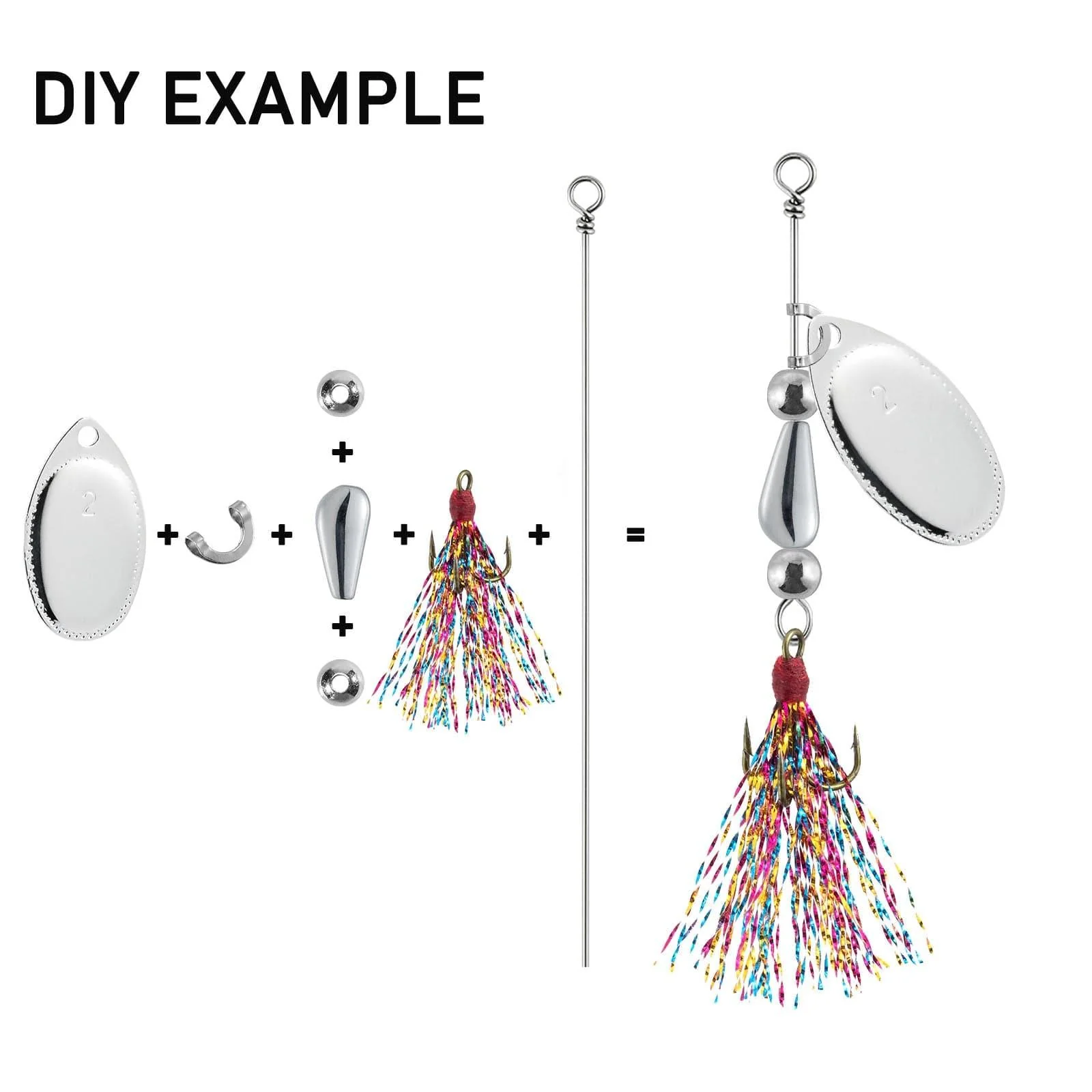 Dr.Fish 98pcs Spinner Making Kit - Image 3