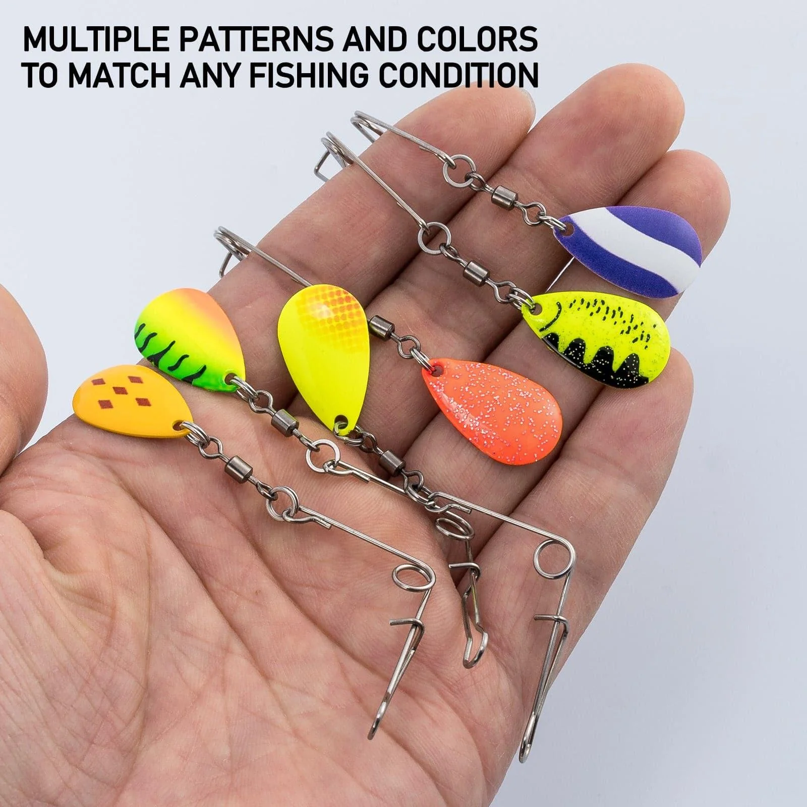 Dr.Fish 10pcs Spinnerbait Arms #2 Blade - Image 5