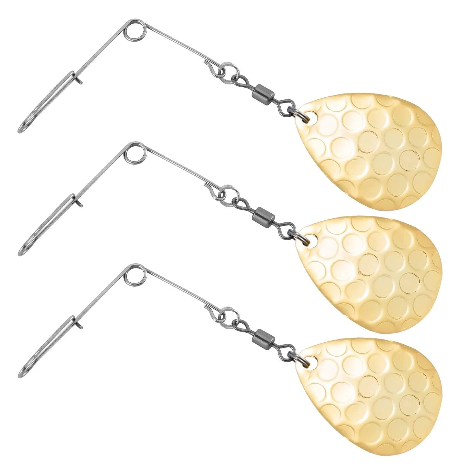 Dr.Fish 10pcs Spinnerbait Arms #3 Blade - Image 2