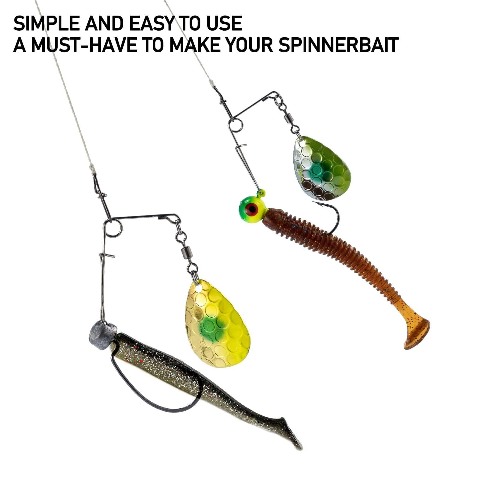 Dr.Fish 10pcs Spinnerbait Arms #3 Blade - Image 7