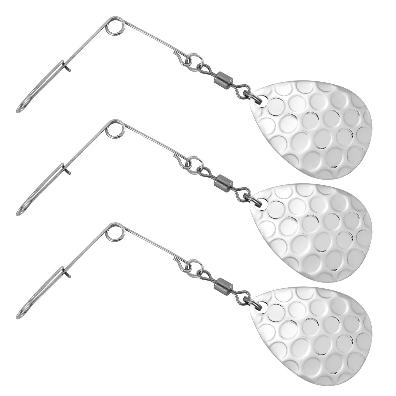 Dr.Fish 10pcs Spinnerbait Arms #3 Blade - Image 9