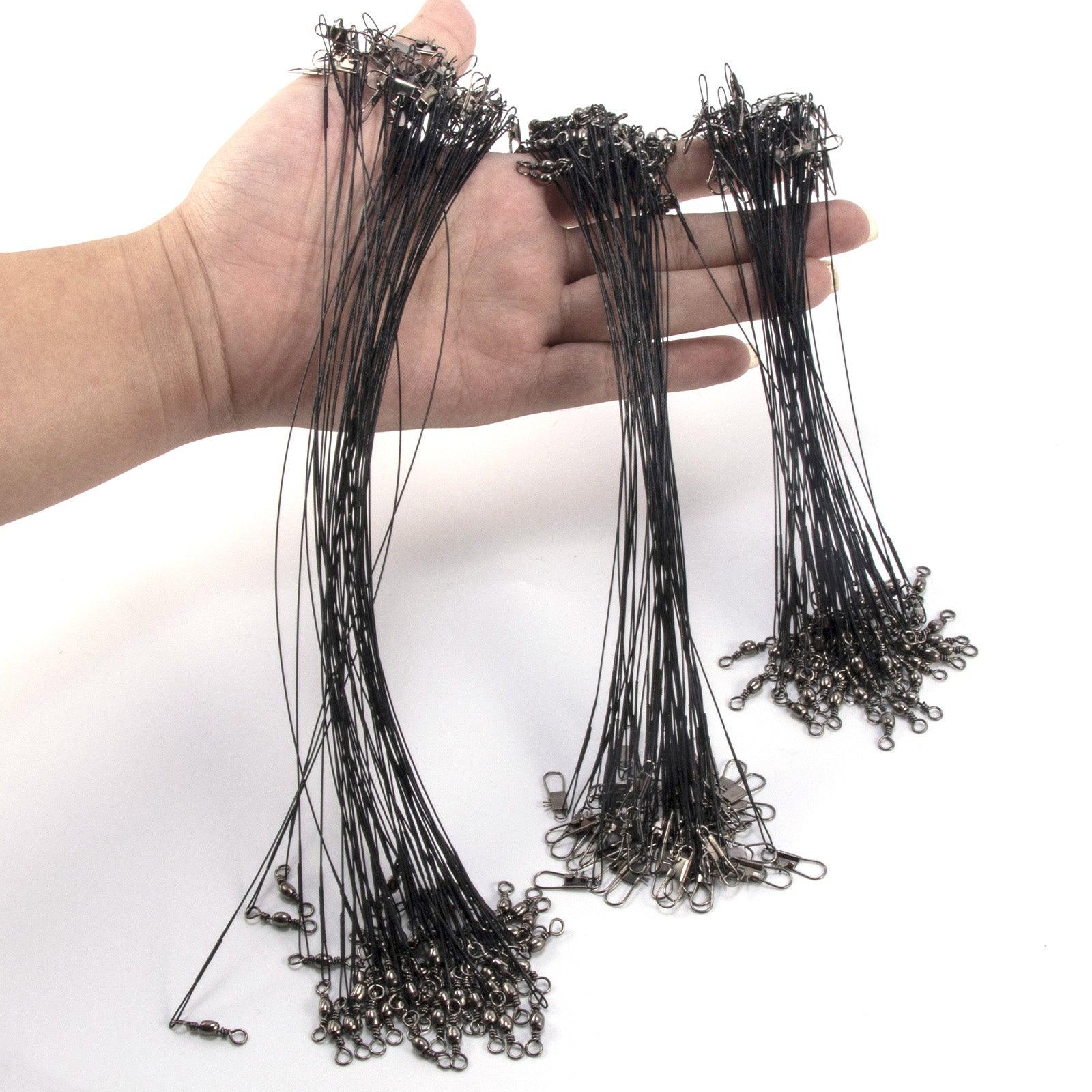 Dr.Fish 50pcs Stainless Steel Wire Leader 40lb 15-25cm - Image 10