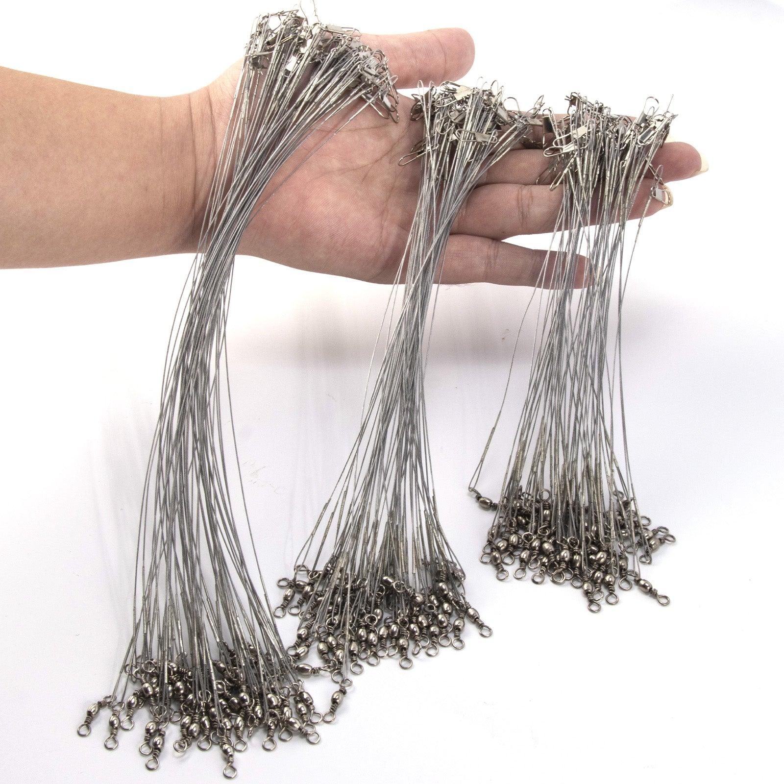 Dr.Fish 50pcs Stainless Steel Wire Leader 40lb 15-25cm - Image 11