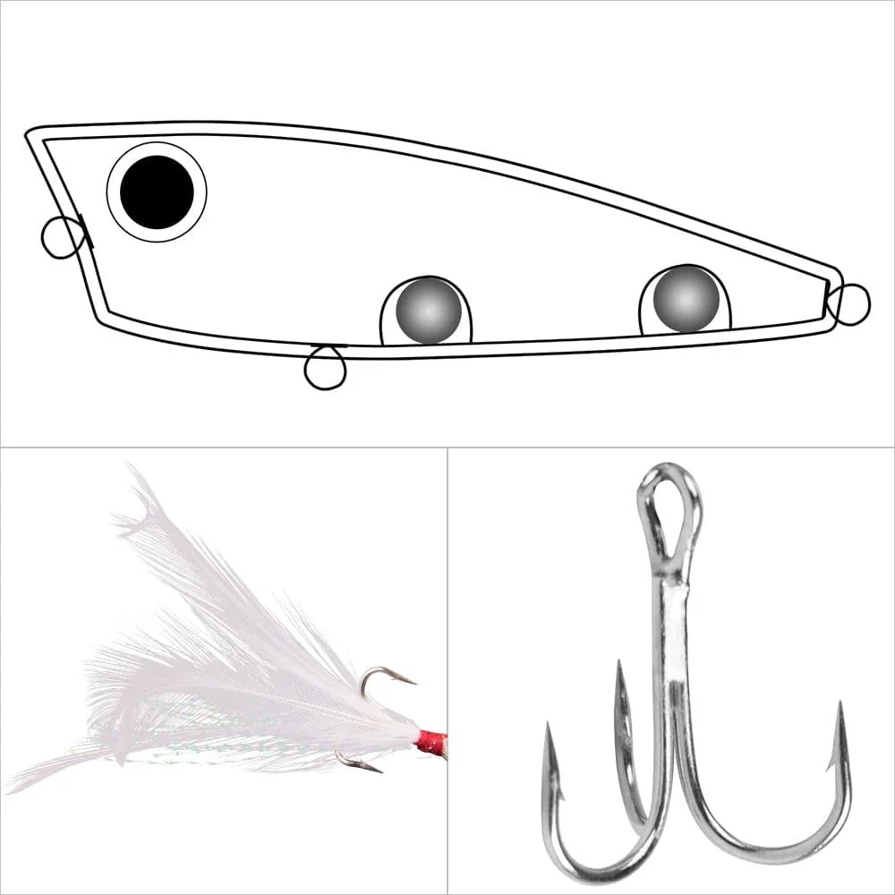 Dr.Fish Surface Popper Lure 2.5'' 0.3oz - Image 4