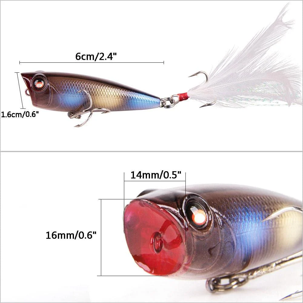 Dr.Fish Surface Popper Lure 2.5'' 0.3oz - Image 7