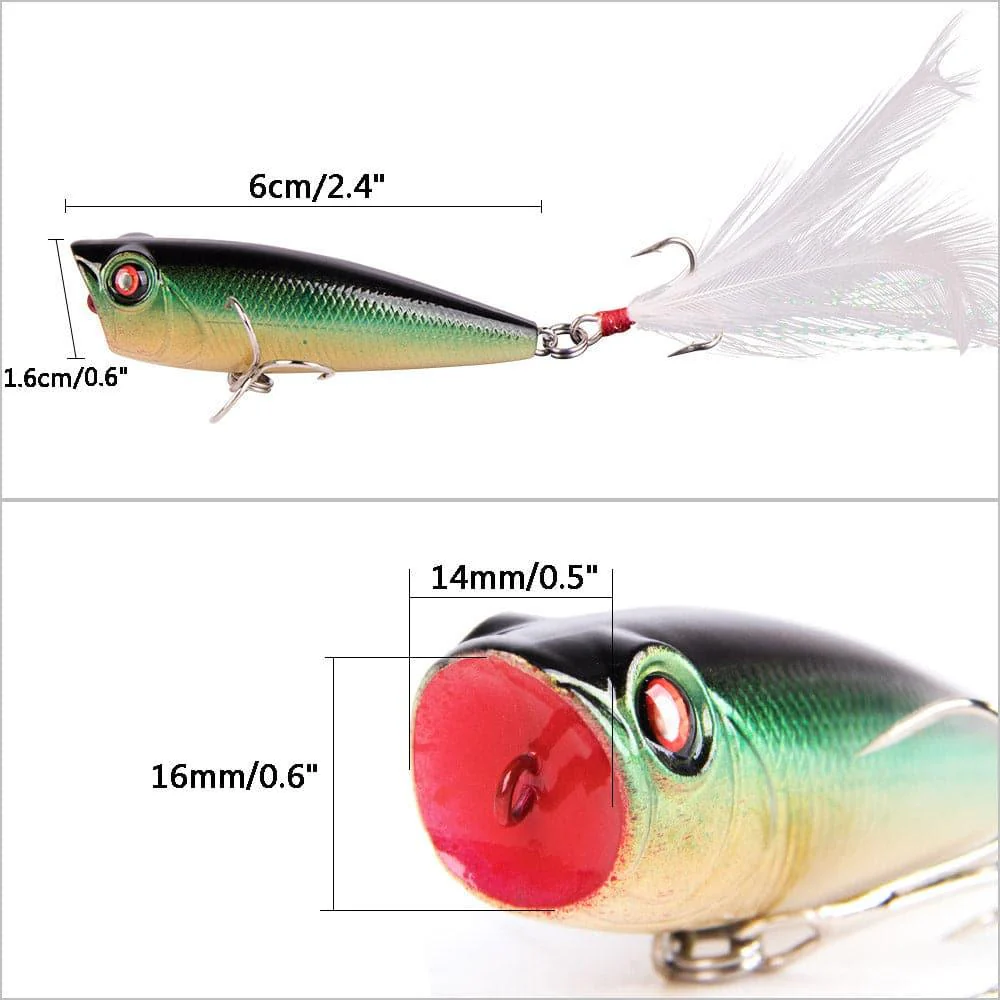 Dr.Fish Surface Popper Lure 2.5'' 0.3oz - Image 8