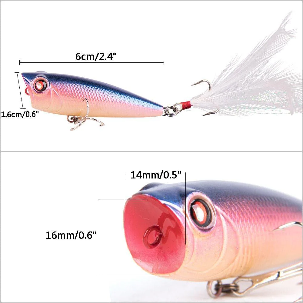 Dr.Fish Surface Popper Lure 2.5'' 0.3oz - Image 9