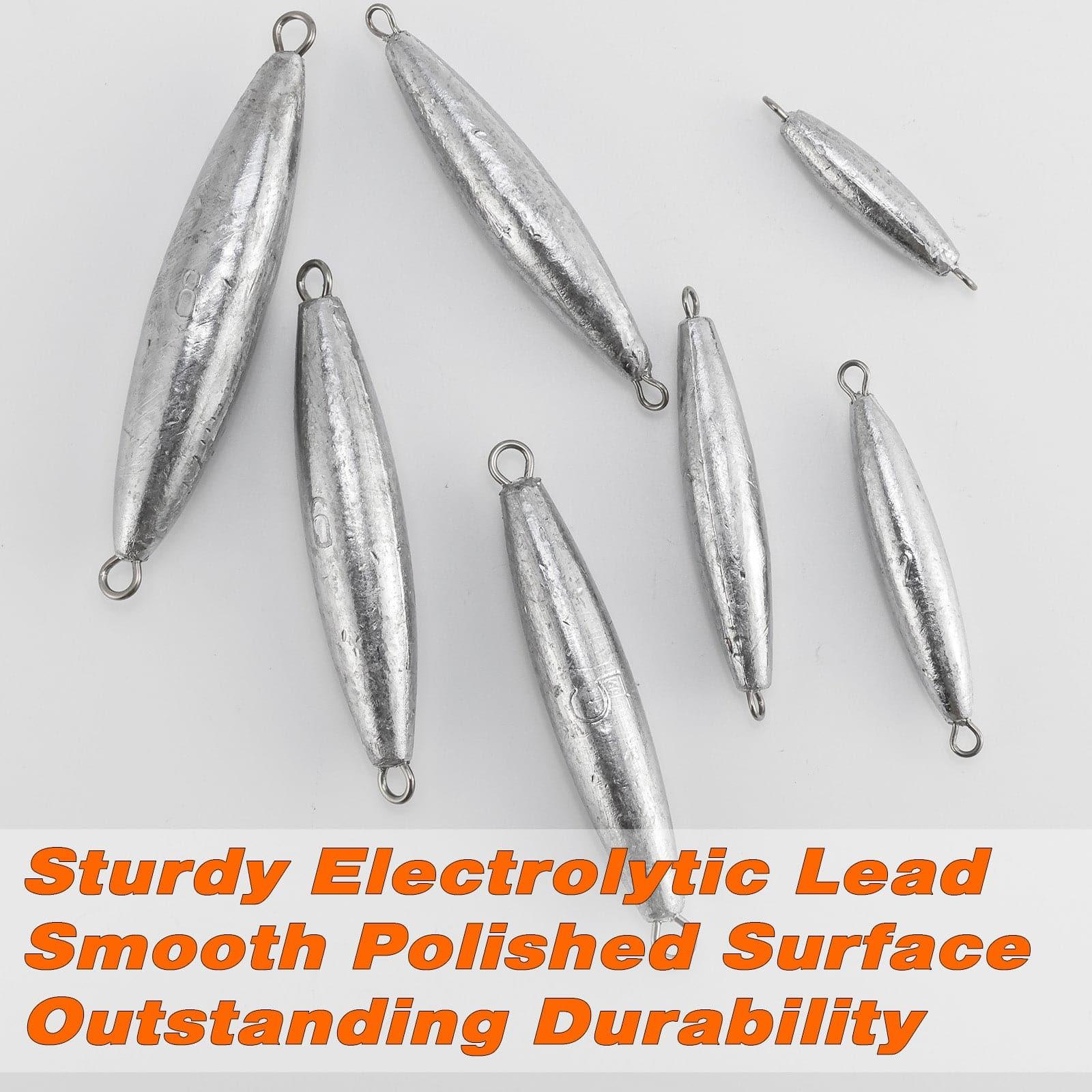Dr.Fish 5pcs Torpedo Sinkers 1 to 8oz - Image 3
