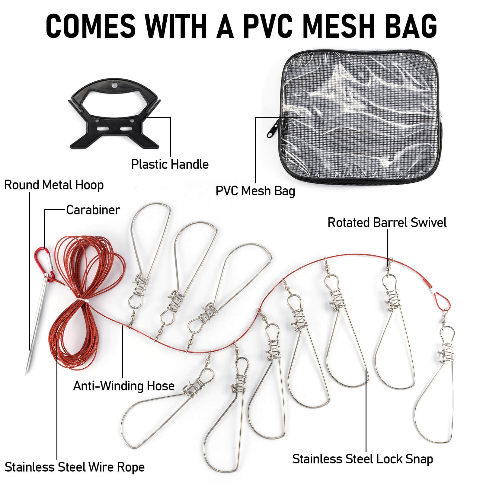 Dr.Fish Travel Spearfishing Fishing Stringer Kit - Image 4
