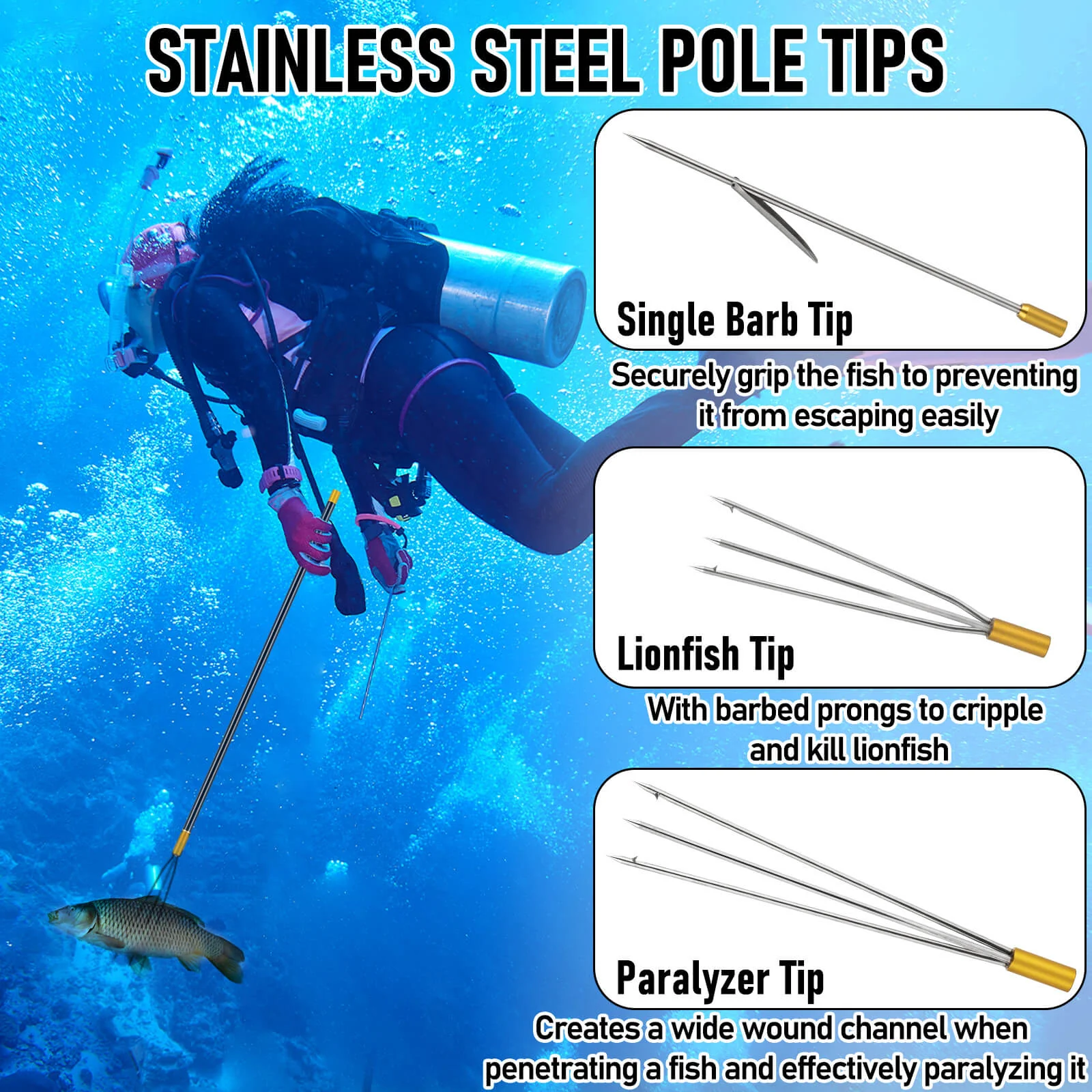Dr.Fish Travel Spearfishing Fishing Stringer Kit - Image 7