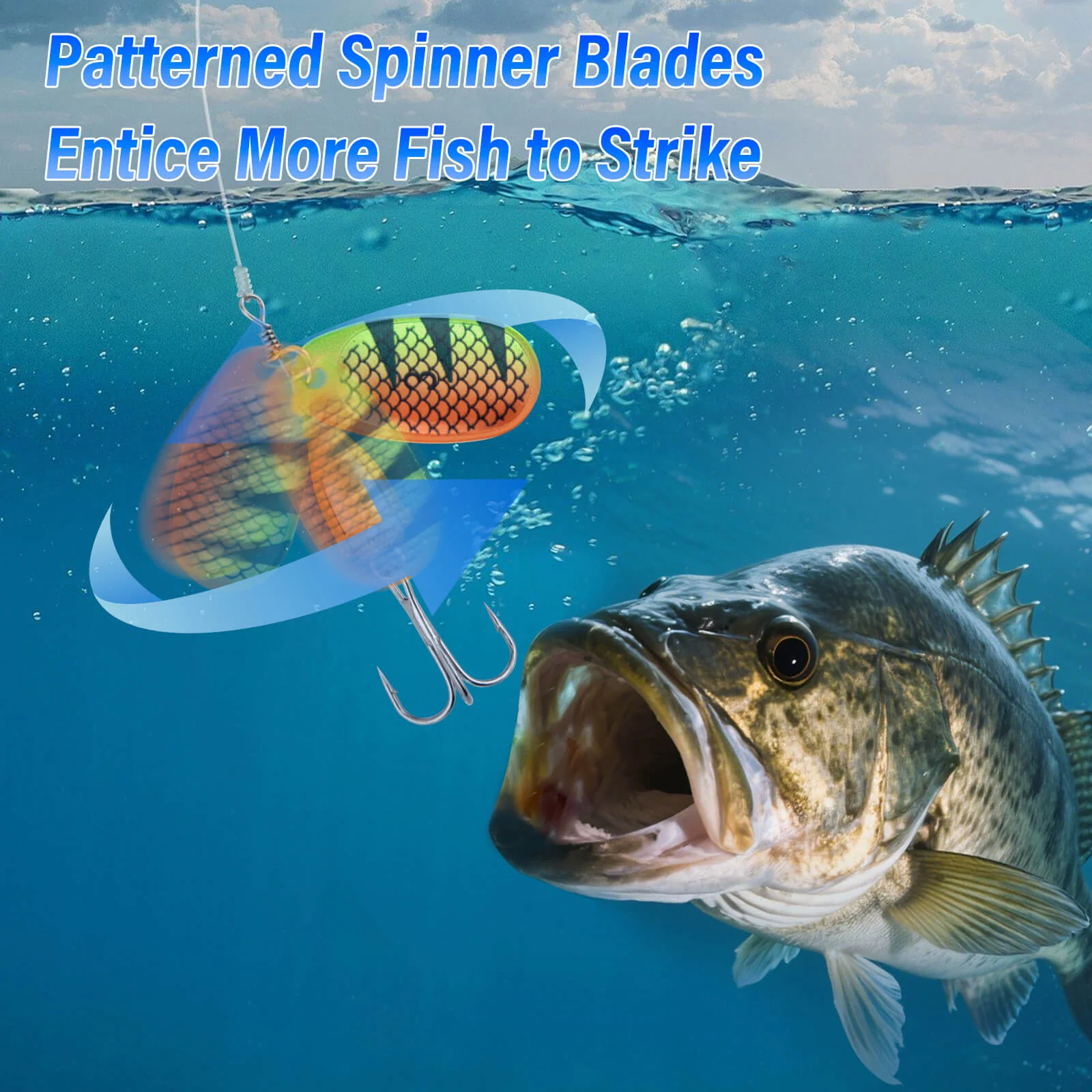 Dr.Fish Trout Spinners Lures Kit 1/4oz - Image 5