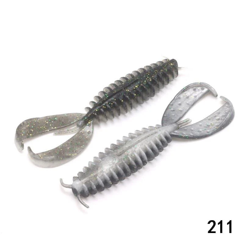 Dr.Fish 6/8pcs Twin Tail Worms 3.54'' - Image 12