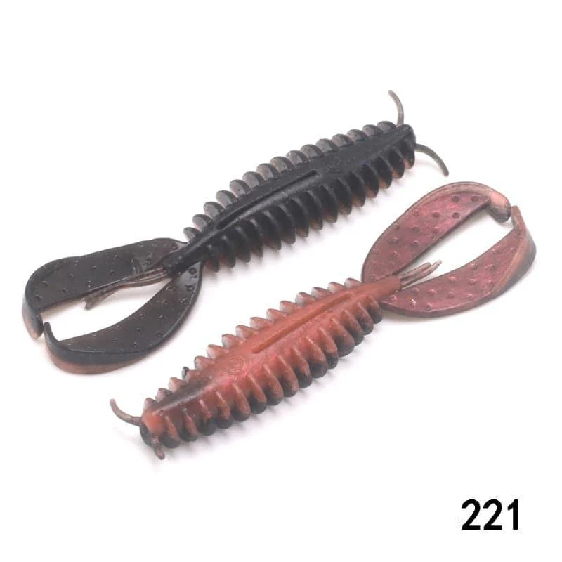 Dr.Fish 6/8pcs Twin Tail Worms 3.54'' - Image 13