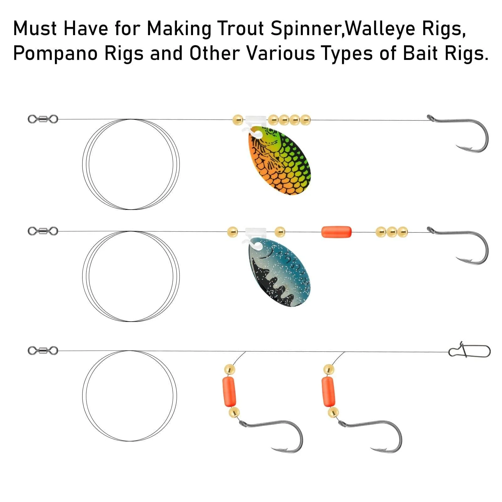 Dr.Fish 240pcs Walleye Rig Making Kit - Image 3