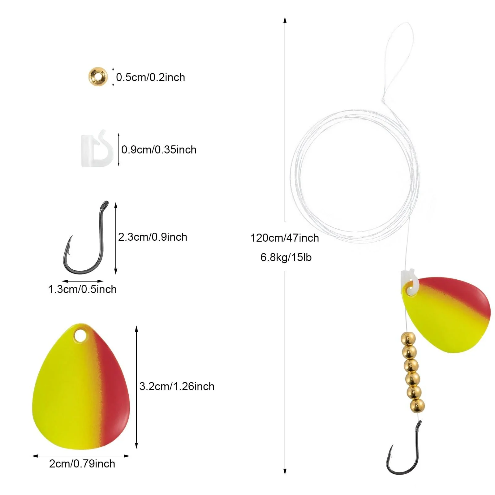 Dr.Fish 10 packs Walleye Spinner Rigs - Image 4