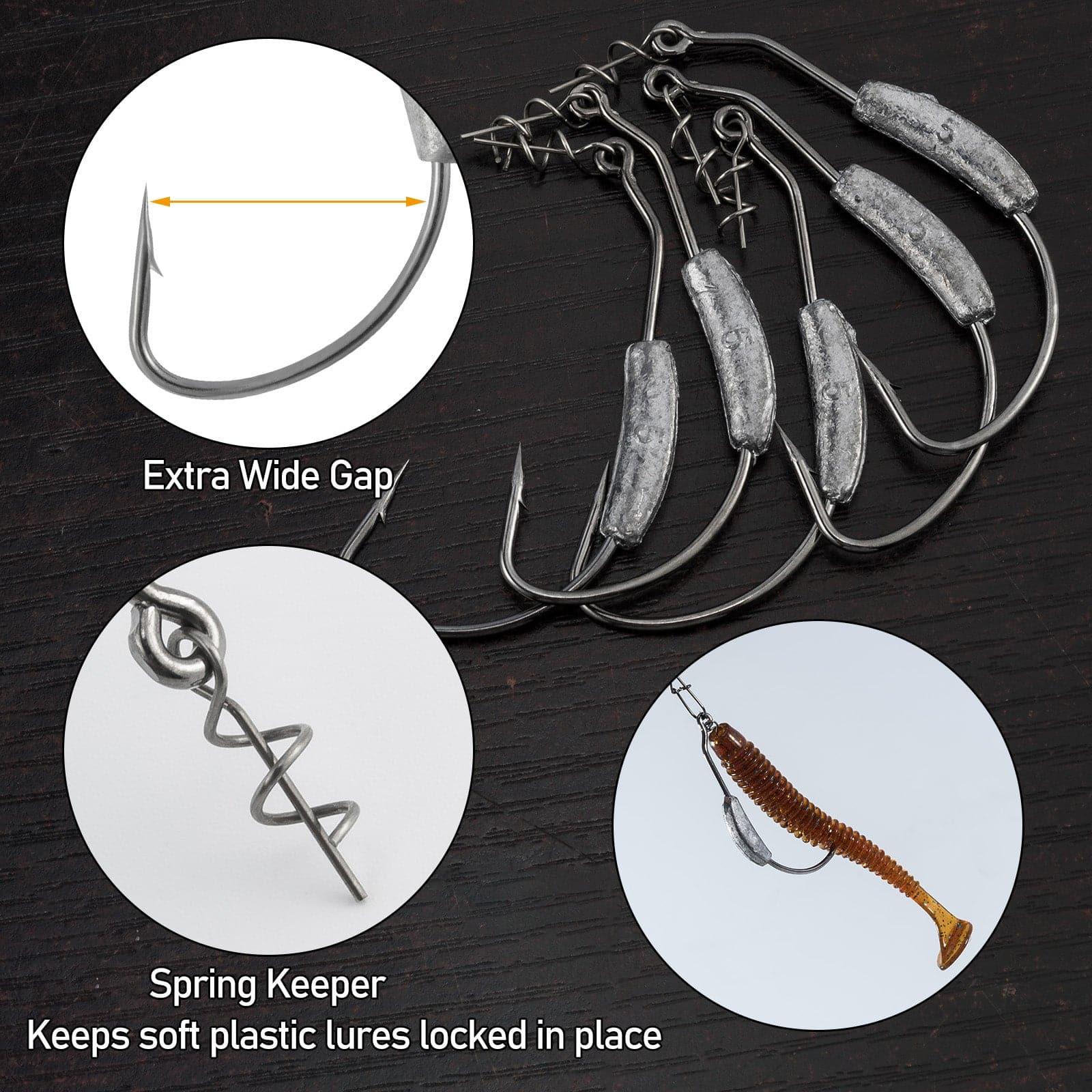 Dr.Fish 20pcs Weighted Swimbait Hook 1/6-1/4oz - Image 5