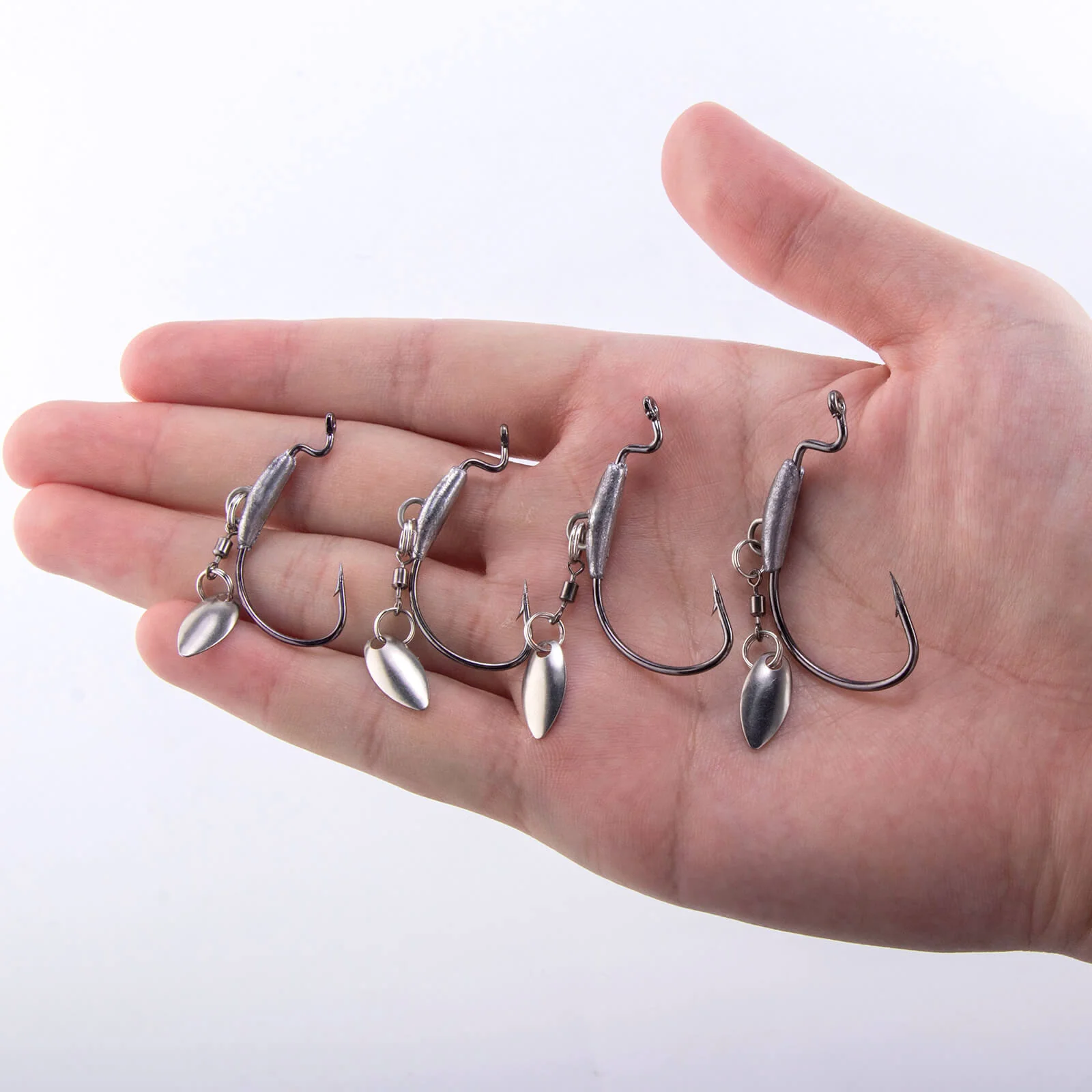 Dr.Fish 20pcs Weighted Swimbait Hooks 1/16oz-1/8oz - Image 8