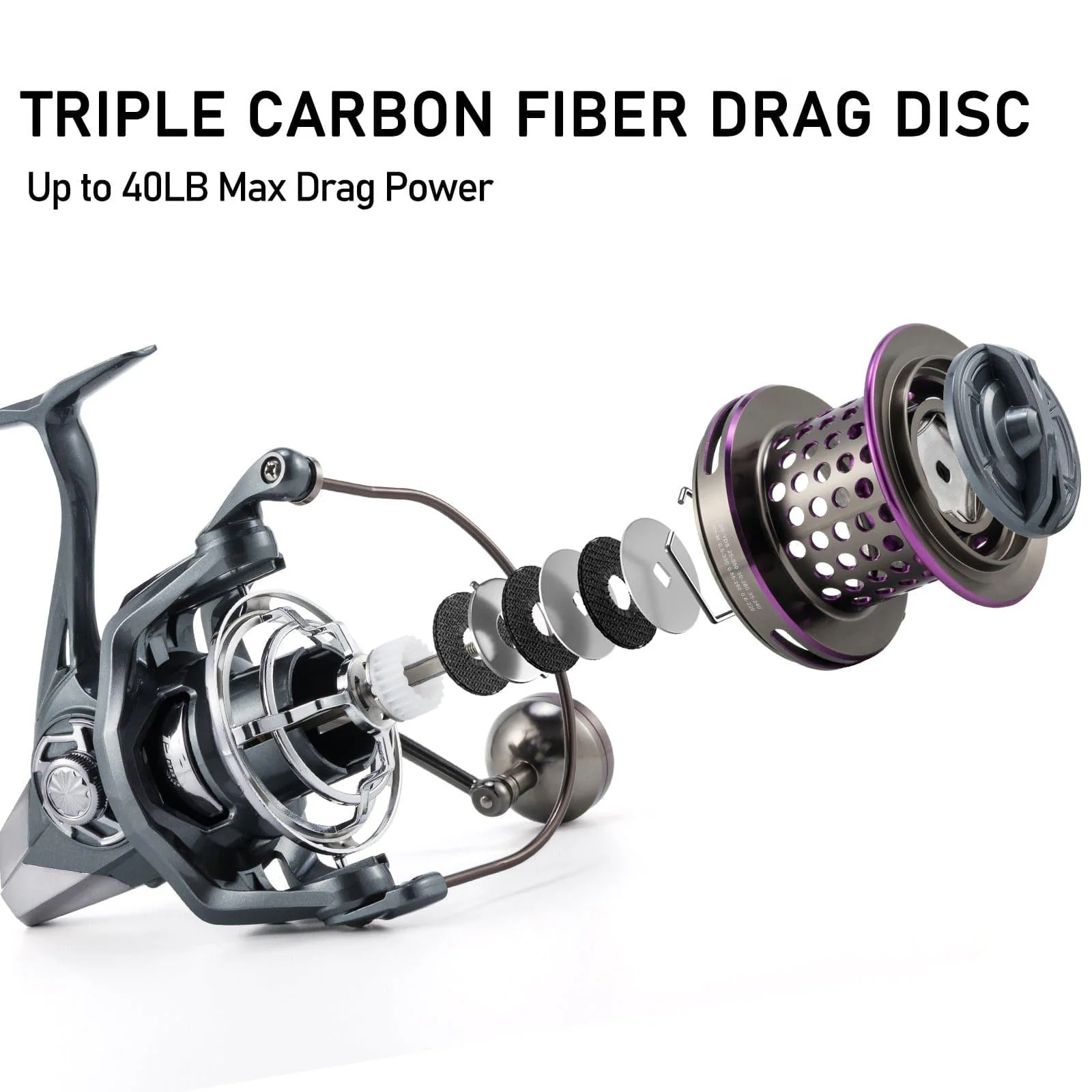 XF-10000 Spinning Reel 40Lb Max - Image 7